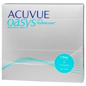 Acuvue Oasys with Hydraluxe - 1 Day - UV Blocking - 90 Lenses